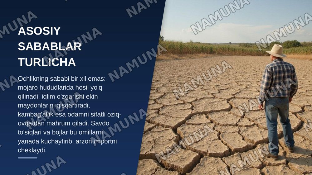 Jahon iqtisodiyotida  oziq ovqat muammosi — zamonaviy taqdimot, 8-slayd