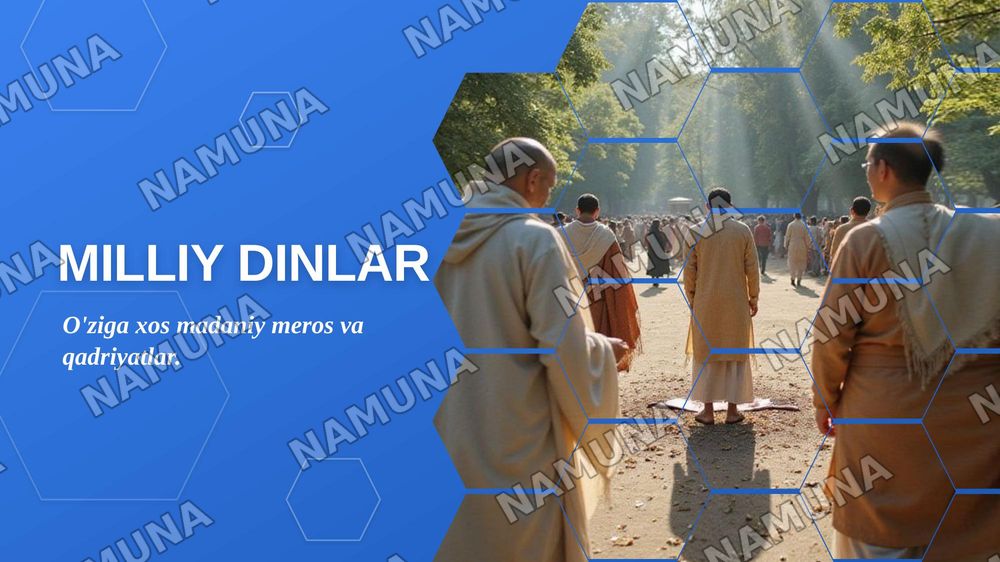Milliy dinlar — zamonaviy taqdimot, 1-slayd