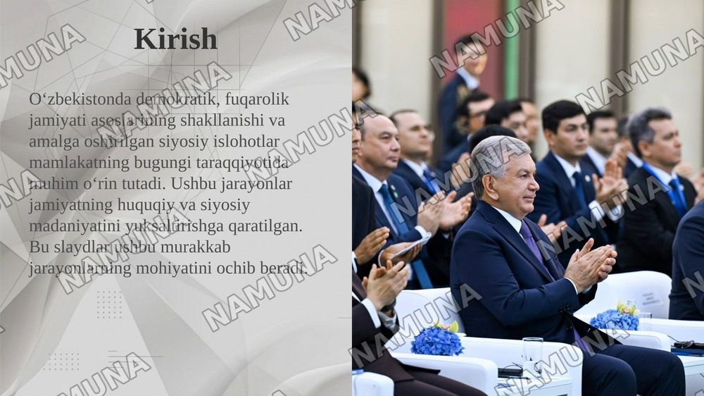 O‘zbekistonda demokratik, fuqarolik jamiyati asoslarining shakllanishi, amalga oshirilgan siyosiy islohotlar — taqdimot, 3-slayd