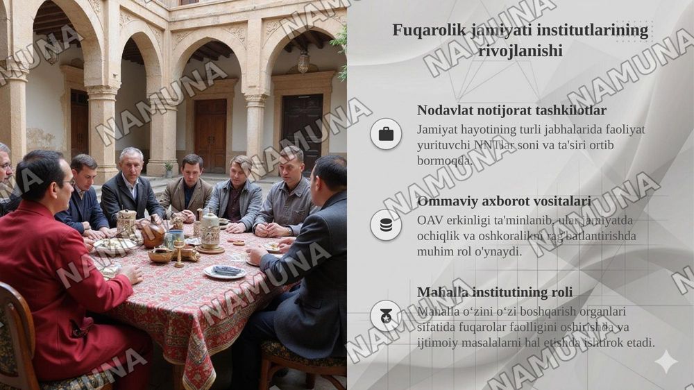 O‘zbekistonda demokratik, fuqarolik jamiyati asoslarining shakllanishi, amalga oshirilgan siyosiy islohotlar — taqdimot, 6-slayd