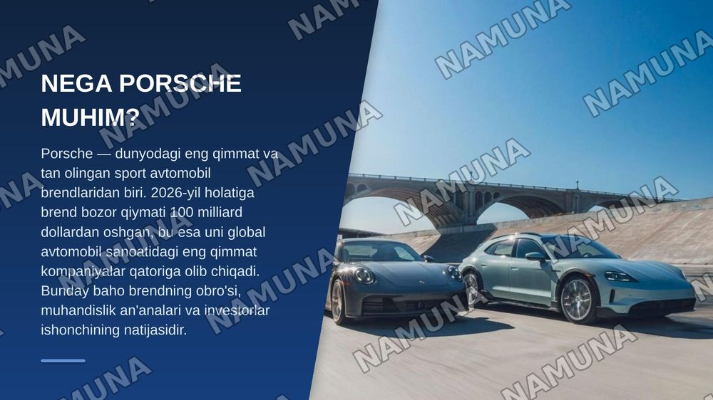 porsche brend — zamonaviy taqdimot, 3-slayd