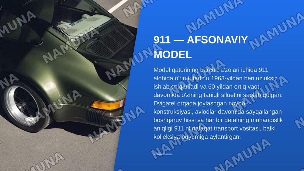 porsche brend — zamonaviy taqdimot, 7-slayd