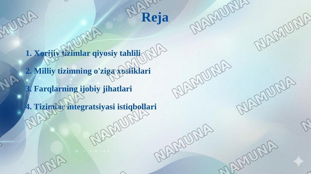 Xorijiy mamlakatlarning jismoniy madaniyat tizimlari va ularni mamlakatimiz jismoniy madaniyat tizimidan farqi — taqdimot, 2-slayd