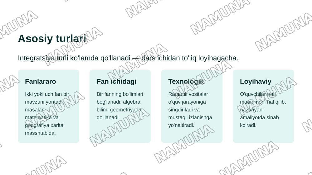 Ta'lim jarayonida integratsion texnologiyalar — zamonaviy taqdimot, 6-slayd