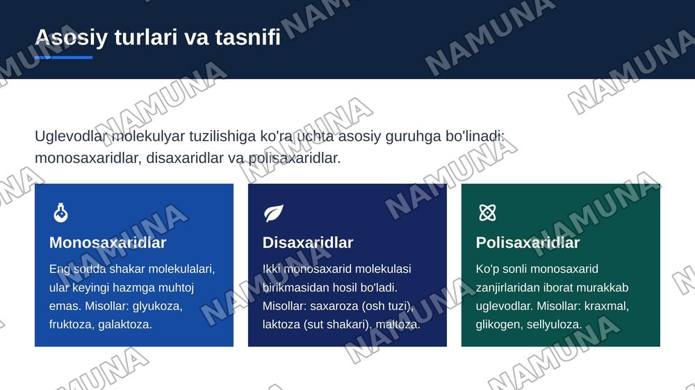Uglevodlar va ularning ovqatlanishdagi gigiyenik ahamiyati — zamonaviy taqdimot, 5-slayd