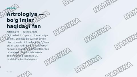 ARTROLOGIYA — zamonaviy taqdimot