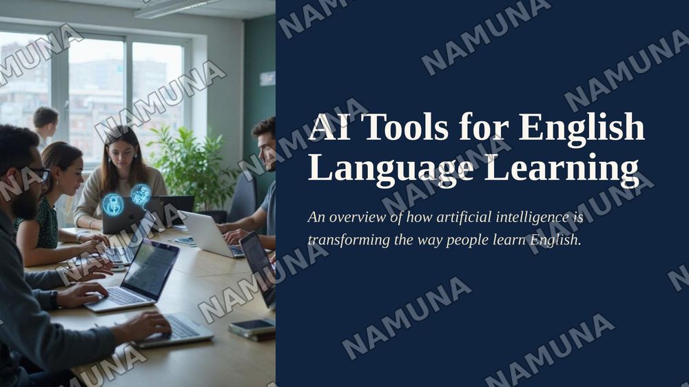 AI Tools for English Language Learning — zamonaviy taqdimot, 1-slayd