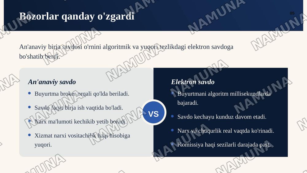 Ragamli igtisodiyotning moliyaviy bozorlardagi ususiyatlari — zamonaviy taqdimot, 6-slayd