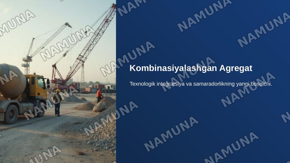 Kombinasiyalashgan Agregat — zamonaviy taqdimot, 1-slayd