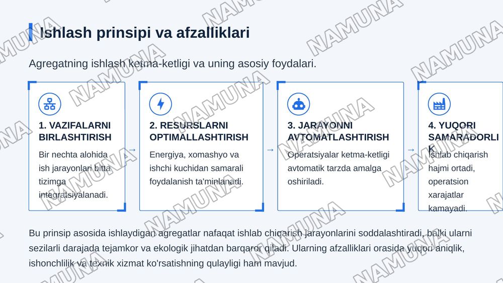 Kombinasiyalashgan Agregat — zamonaviy taqdimot, 5-slayd