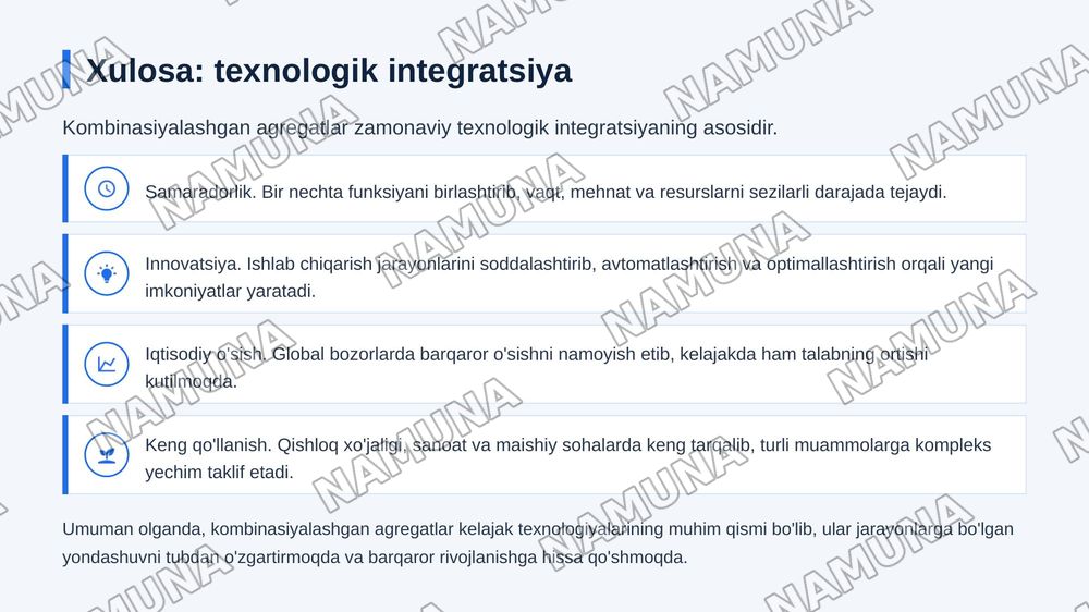 Kombinasiyalashgan Agregat — zamonaviy taqdimot, 7-slayd