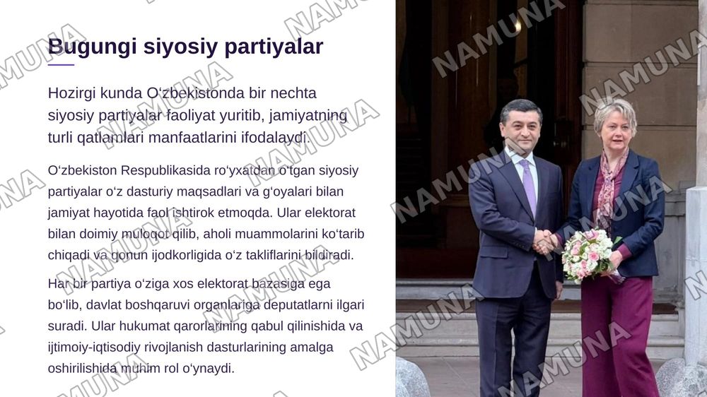 O‘zbekistonda ko‘p partiyaviy tizimni shakllantirish va ahamiyati — zamonaviy taqdimot, 5-slayd