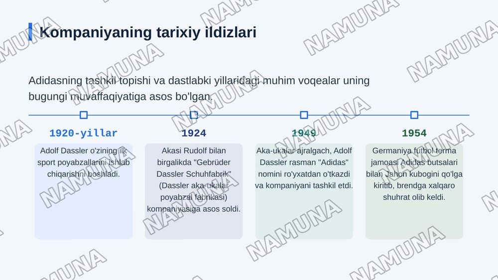 Adidas — zamonaviy taqdimot, 3-slayd