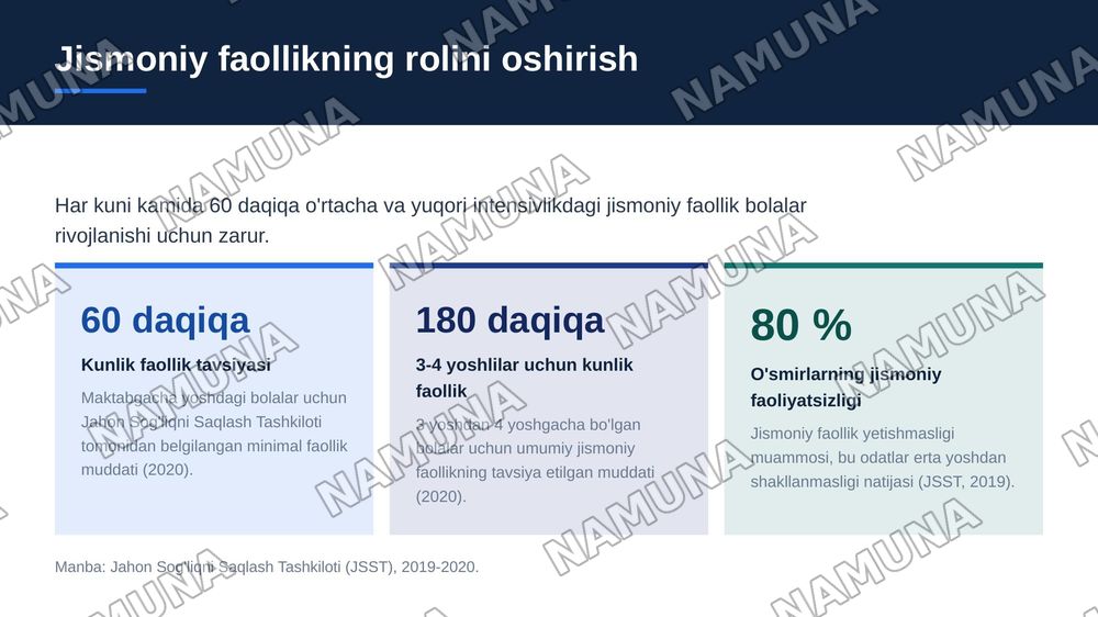 Мактабгача ёшдаги болаларни  уй шароитида  соглом турмуш тарзига  ургатиш мазмуни — zamonaviy taqdimot, 7-slayd