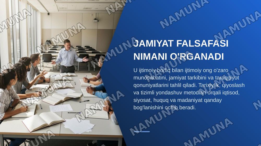 Jamiyat falsafasi — zamonaviy taqdimot, 4-slayd