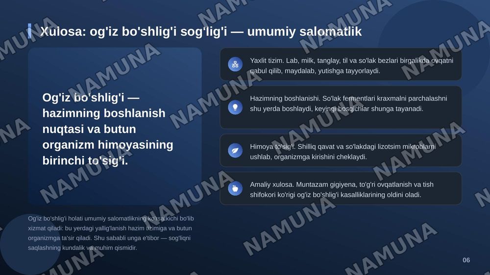 Og’iz bo’shlig’i
Lab, milk, tanglay, til va so’lak — zamonaviy taqdimot, 7-slayd