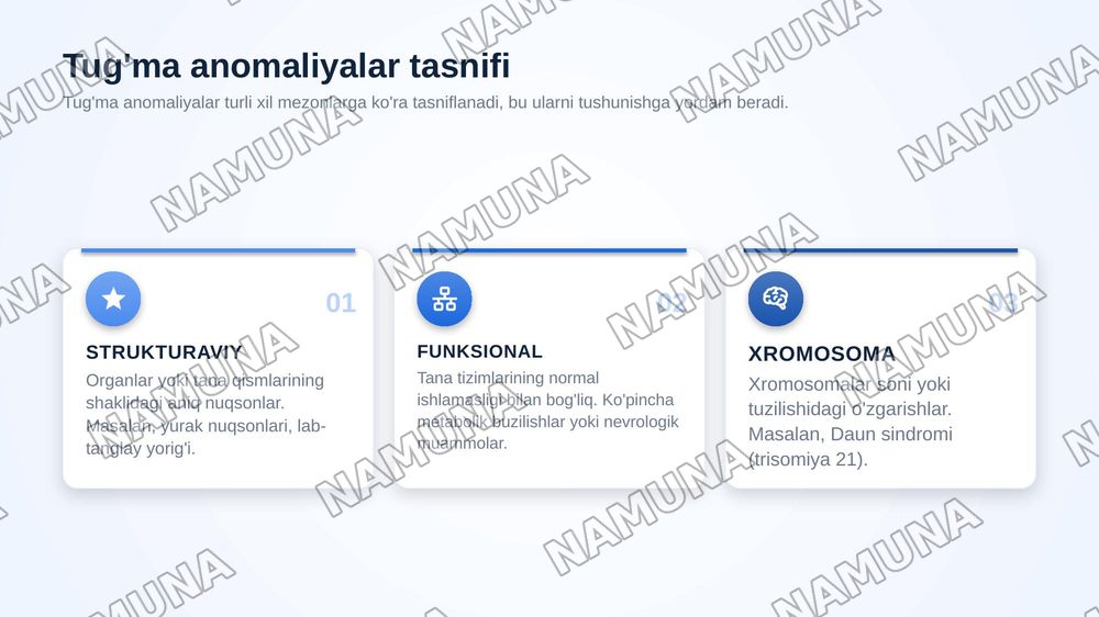 Tug'ma anomaliyalar. Chala tug'ilganlardagi buzilishlar. — zamonaviy taqdimot, 8-slayd