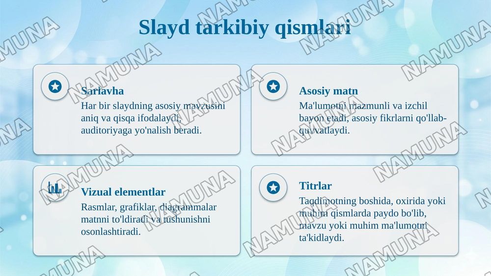 Matnli slayd va titr yaratish — taqdimot, 4-slayd