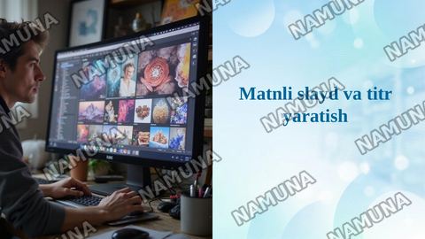 Matnli slayd va titr yaratish — taqdimot