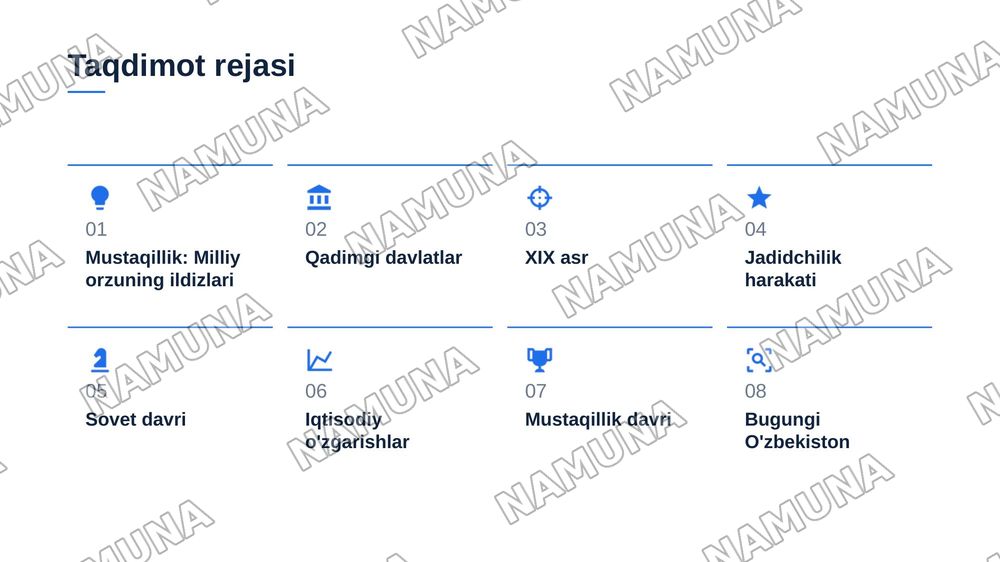 O’zbekistonda mustaqillik g’oyalarining tarixiy asoslari — zamonaviy taqdimot, 2-slayd