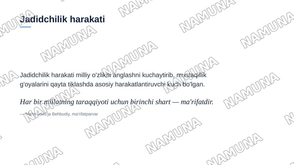 O’zbekistonda mustaqillik g’oyalarining tarixiy asoslari — zamonaviy taqdimot, 7-slayd