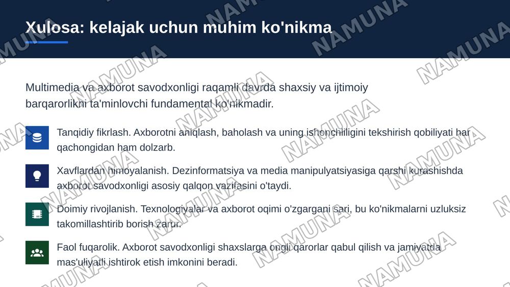 multimediya va axborot savodxonligi — zamonaviy taqdimot, 7-slayd