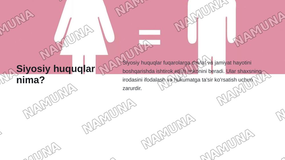 Siyosiy huquqlar — zamonaviy taqdimot, 3-slayd