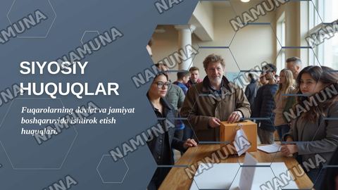 Siyosiy huquqlar — zamonaviy taqdimot