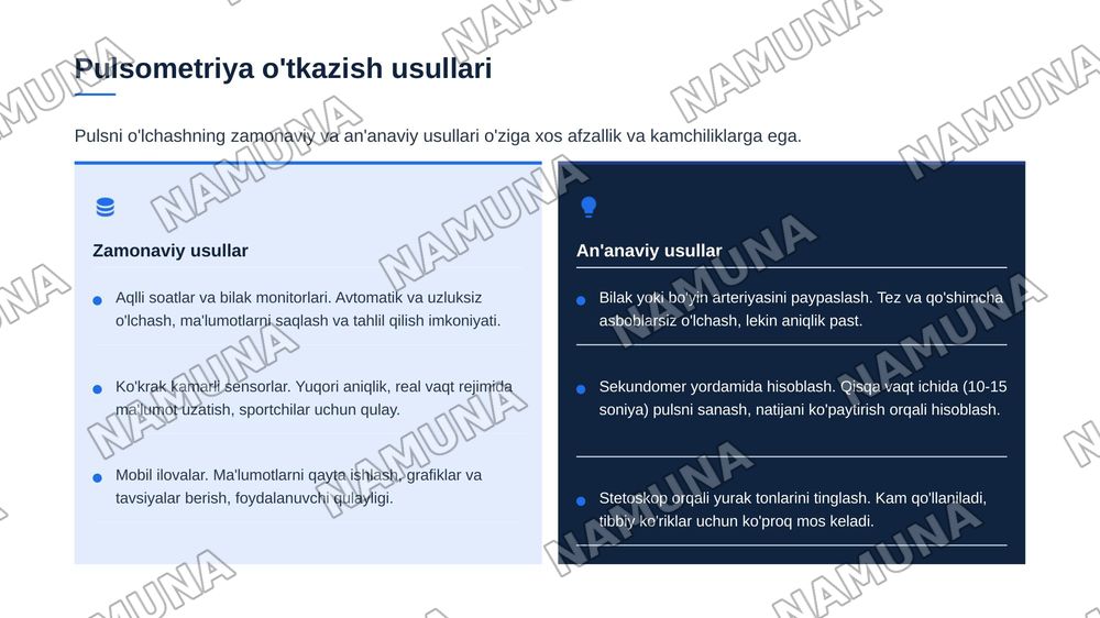 Jismoniy tarbiya darslarida pedogogik tahlil o‘tkazish uslubiyati. 
Jismoniy tarbiya darslarida pulsometriya va xronometraj o‘tkazish uslubiyati. — zamonaviy taqdimot, 8-slayd