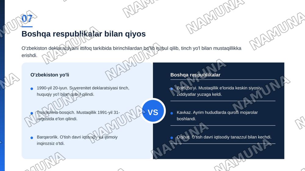 Mustaqillik deklaratsiyasi va uning tarixiy ahamiyati — zamonaviy taqdimot, 8-slayd