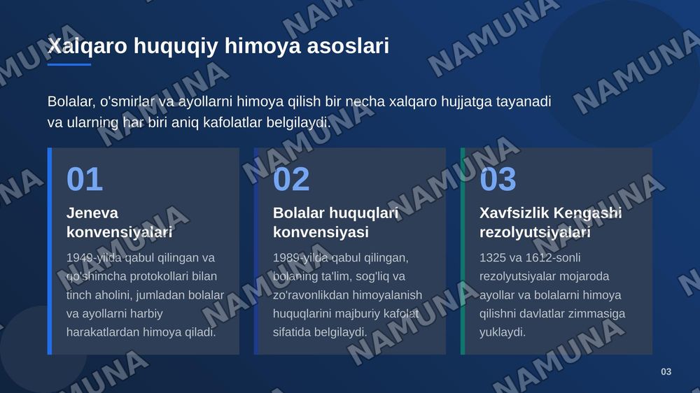 Qurolli mojarolarda bolalar, o'smirlar va ayollarni himoya qilish — zamonaviy taqdimot, 4-slayd