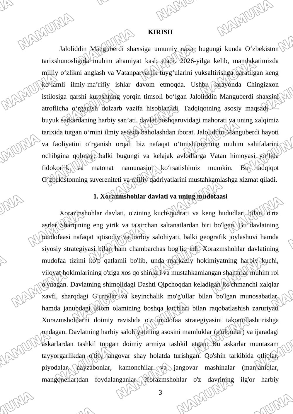 Jaloliddin Manguberdi-Vatan himoyachisi — mustaqil ish, 3-varaq