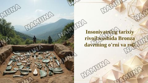 Insoniyatning tarixiy rivojlanishida Bronza davrining o'rni va roli — taqdimot