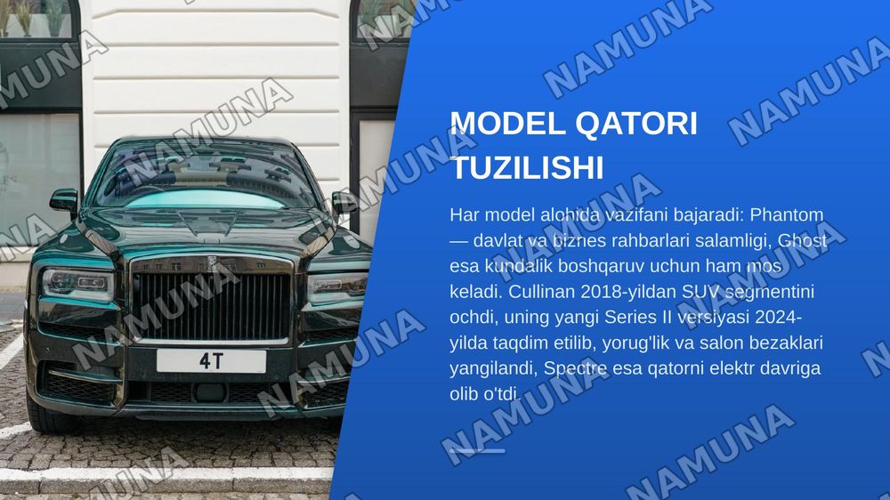 Rolls Royce — zamonaviy taqdimot, 6-slayd