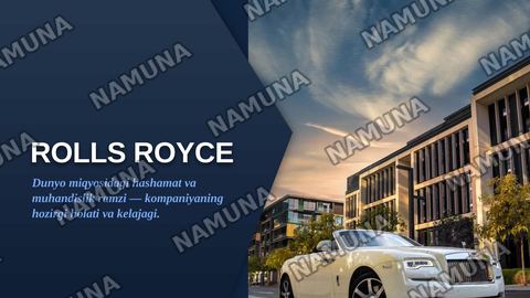 Rolls Royce — zamonaviy taqdimot