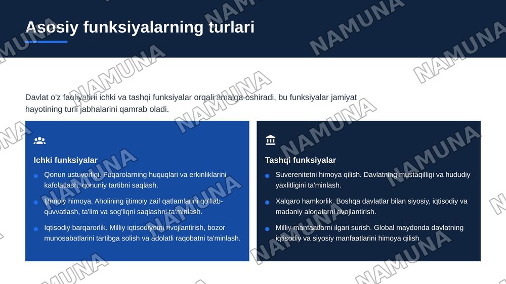 Davlat funksiyalari — zamonaviy taqdimot, 4-slayd