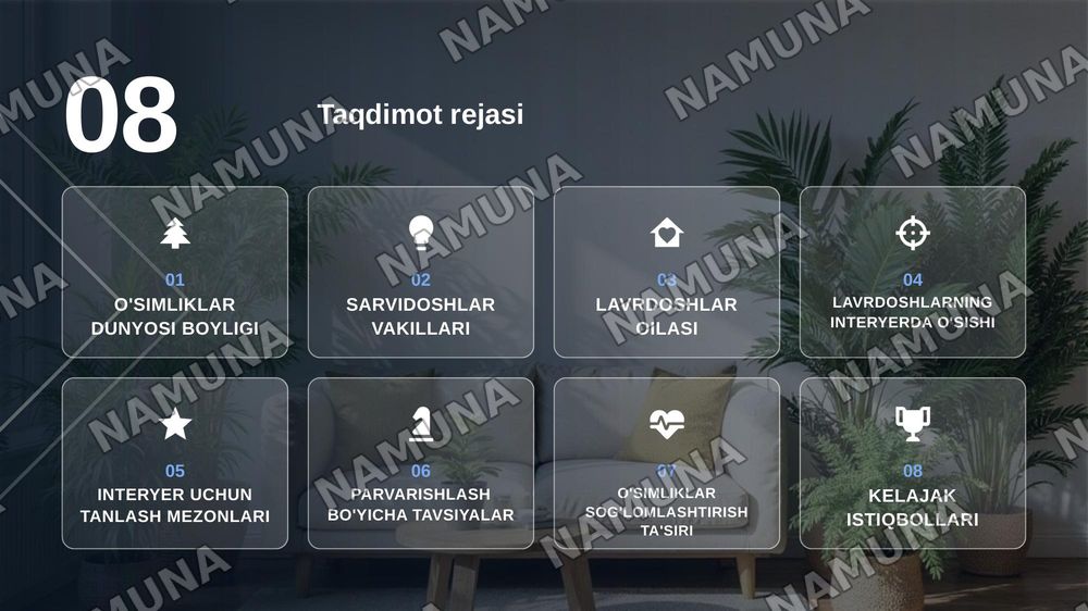 Interyer oʻsimliklar uchun Sarvidoshlar oilasi vakillarini oʻrganish.Interyer uchun Lavrdoshlar oilasini oʻrganish. — zamonaviy taqdimot, 2-slayd