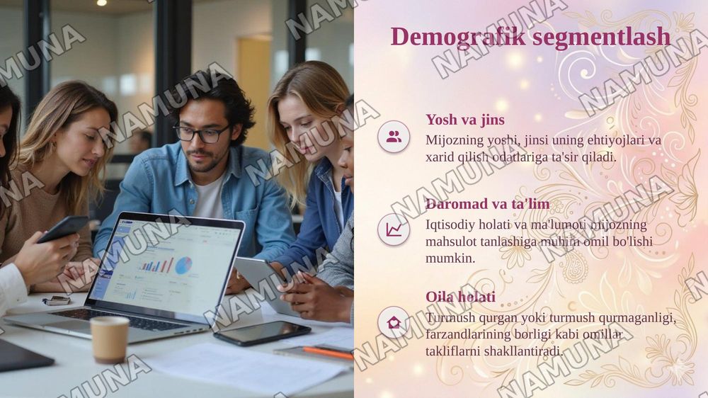 Elektron biznesda mijozlar segmentlarini aniqlash va ularni tahlil qilish. — taqdimot, 6-slayd