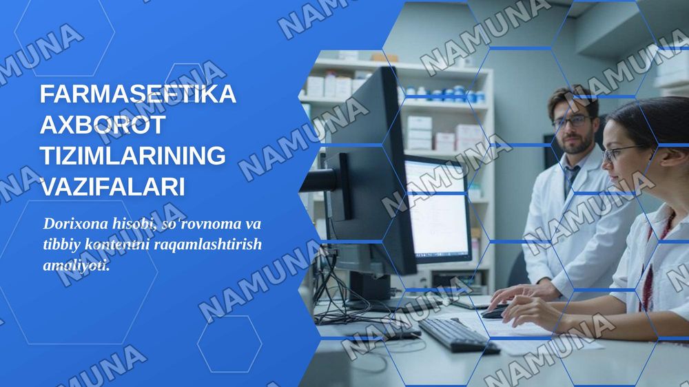 Farmaseftika axborot tizimlarining vazifalari — zamonaviy taqdimot, 1-slayd