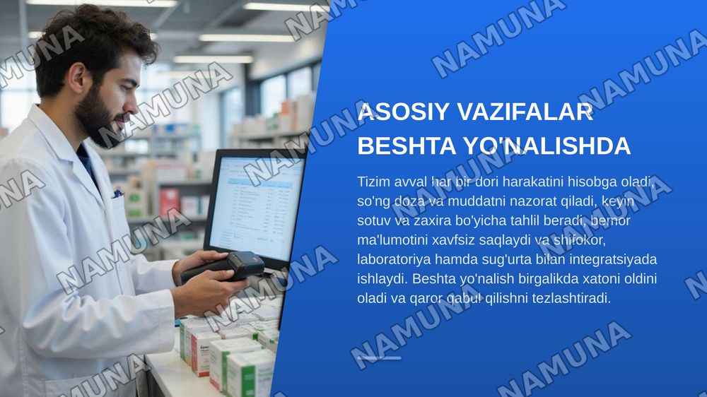Farmaseftika axborot tizimlarining vazifalari — zamonaviy taqdimot, 6-slayd