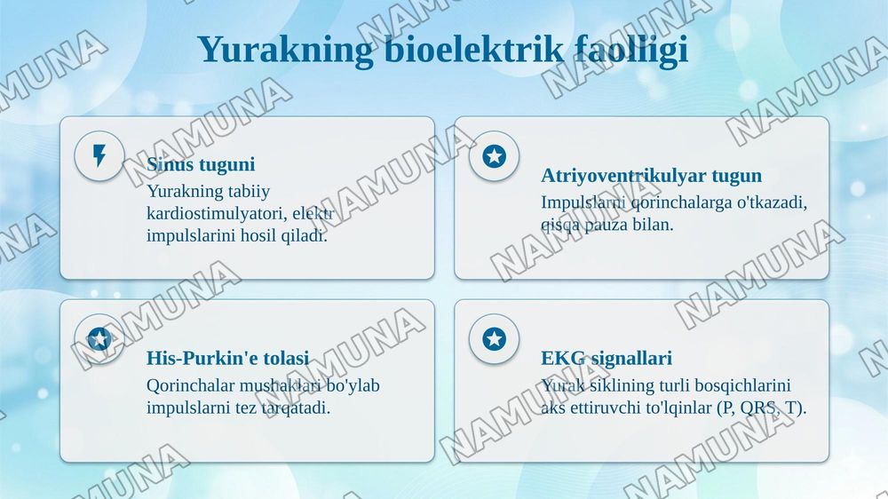 Bioelektrik hodisalar va ularning tibbiyotdagi qo'llanilishi. — taqdimot, 8-slayd