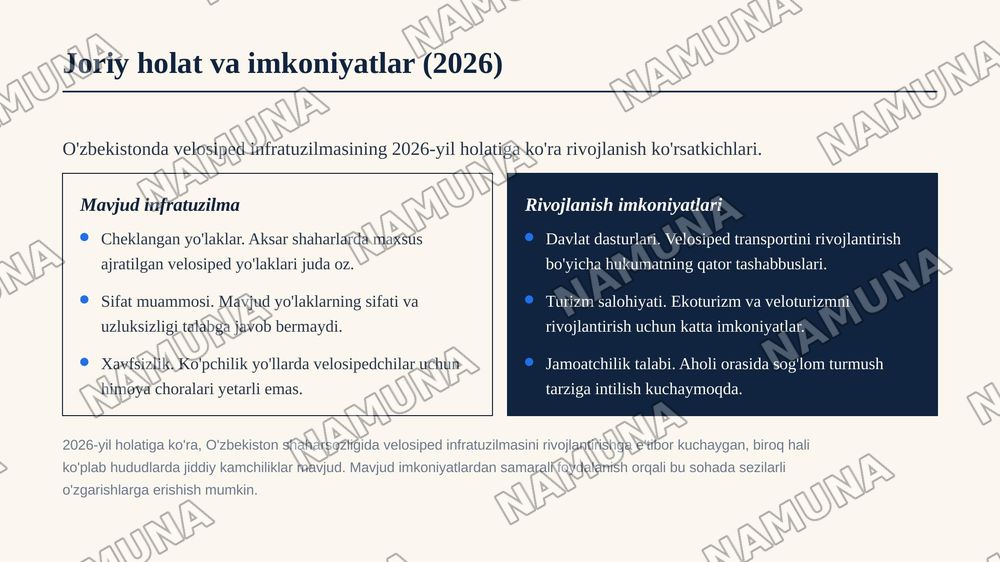 Velosiped uchun ham xavfsiz joy kerak — zamonaviy taqdimot, 5-slayd