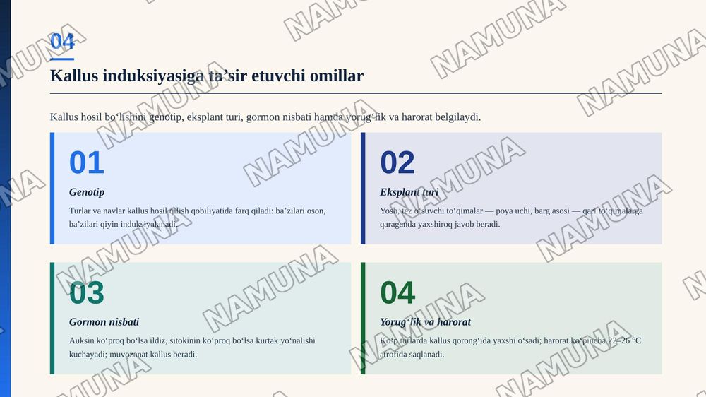 Kallus to‘qima olish — zamonaviy taqdimot, 5-slayd