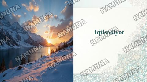 Iqtisodiyot — taqdimot