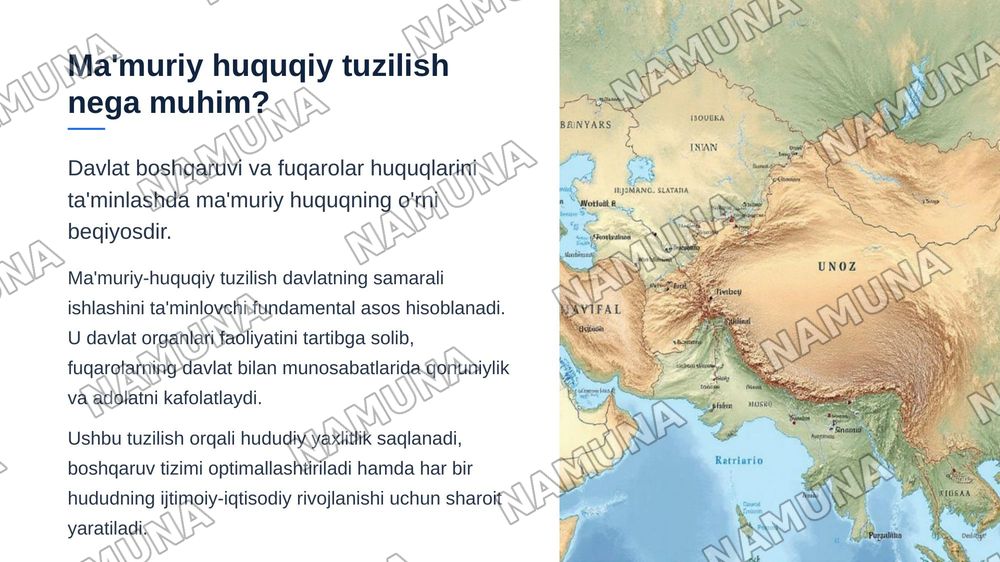 Ózbekiston Respublikasi mamuriy huqudiy tuzilishlari va  Qoraqalpog'iston Respublikasi (konstitutsiyaning 16-17boblari) — zamonaviy taqdimot, 3-slayd