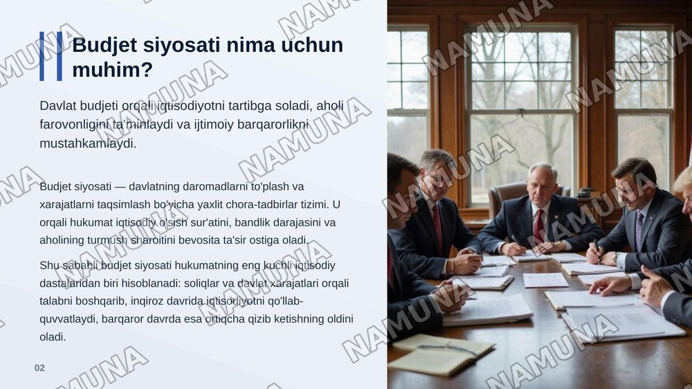 Davlatning budjet siyosati — zamonaviy taqdimot, 3-slayd