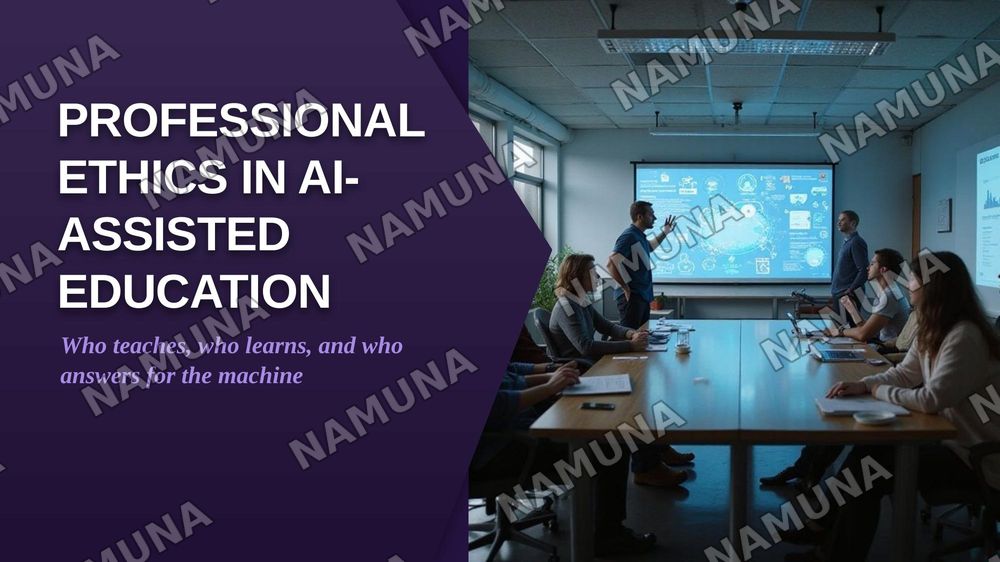 Professional Ethics in AI-assisted Education — zamonaviy taqdimot, 1-slayd