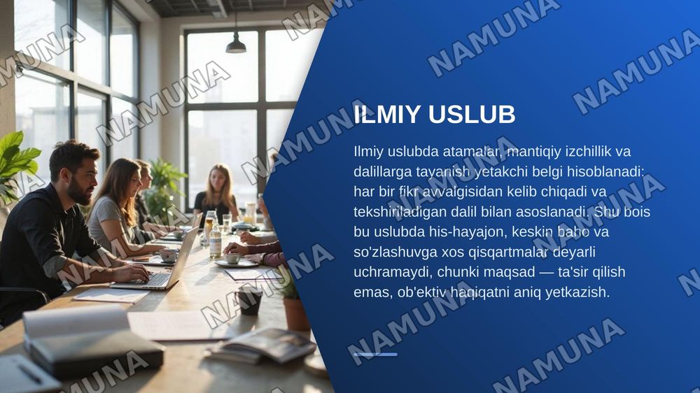 Nutq uslublari va ularning o'ziga xos xususiyatlari — zamonaviy taqdimot, 5-slayd