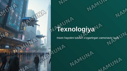 Technology — zamonaviy taqdimot
