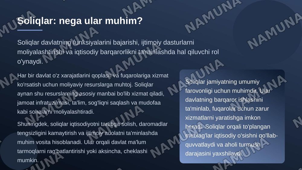 Soliqqa tortish usullari va soliqlarni undirish maxanizimlari — zamonaviy taqdimot, 3-slayd